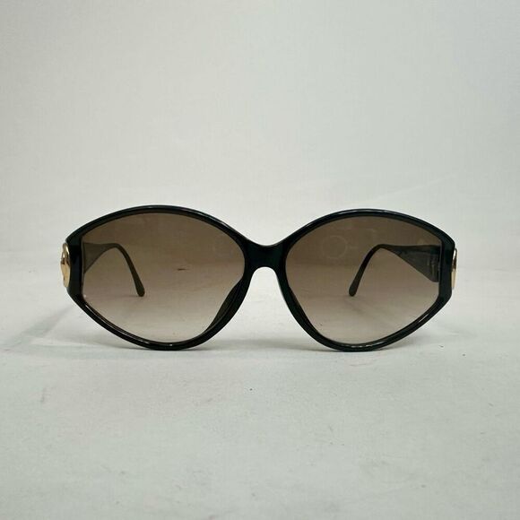 Vintage Christian Dior Black and Gold Sunglasses 2850 - Picture 2 of 8